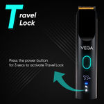 Buy Vega SmartOne S1 Beard Trimmer for Men with AI SmartTrim Technology Titanium Blade, Digital Display, 120 mins Runtime, IPX7 Waterproof & 40 Length Settings, 3 Unique Speed Mode Black (VHTH-30) | Gift for men 1 pc - Purplle