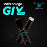 Buy Vega SmartOne S1 Beard Trimmer for Men with AI SmartTrim Technology Titanium Blade, Digital Display, 120 mins Runtime, IPX7 Waterproof & 40 Length Settings, 3 Unique Speed Mode Black (VHTH-30) | Gift for men 1 pc - Purplle