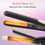 Buy Vega Miss Dazzle Styling Set for Women, Hair Straightener with Ceramic Coated Plates & Curler Combo 19 MM Barrel Hair, Easy Lock System, Safety Stand |(VHSS-02) | Gift set 1 pc - Purplle