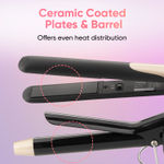 Buy Vega Miss Dazzle Styling Set for Women, Hair Straightener with Ceramic Coated Plates & Curler Combo 19 MM Barrel Hair, Easy Lock System, Safety Stand |(VHSS-02) | Gift set 1 pc - Purplle