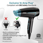 Buy Vega U Style 1600W Foldable Hair Dryer for Women & Men with Cool Shot Button, 2 Speed/2 Heat Settings, Detachable Nozzle, Travel Friendly, Fast Hair Drying, (VHDH-24) 1 pc - Purplle