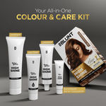 Buy BBLUNT Salon Secret High Shine Conditioning Hair Colour - Coffee Natural Brown 130 gm - Purplle
