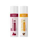 Buy Aravi Organic Tinted & Non-Tinted Lip Balm Combo | Natural Lip Care Duo for Hydrated, Soft & Nourished Lips | With Beetroot & Shea Butter | Suitable for All Skin Type (Pack Of 2) - Purplle