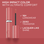 Buy L'Oreal Paris Infallible Laque Resistance Lacquer-Like Shine Finish. 16H Longwear Lacquer Lipstick. High-impact Color, Zero Transfer, 601 Worth It - 4 ml - Purplle