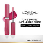 Buy L'Oreal Paris Infallible Laque Resistance Lacquer-Like Shine Finish. 16H Longwear Lacquer Lipstick. High-impact Color, Zero Transfer, 220 Paris Sunset - 4 ml - Purplle