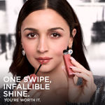 Buy L'Oreal Paris Infallible Laque Resistance Lacquer-Like Shine Finish. 16H Longwear Lacquer Lipstick. High-impact Color, Zero Transfer, 420 Le Rouge Paris - 4 ml - Purplle