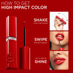 Buy L'Oreal Paris Infallible Laque Resistance Lacquer-Like Shine Finish. 16H Longwear Lacquer Lipstick. High-impact Color, Zero Transfer, 420 Le Rouge Paris - 4 ml - Purplle