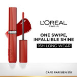 Buy L'Oreal Paris Infallible Laque Resistance Lacquer-Like Shine Finish. 16H Longwear Lacquer Lipstick. High-impact Color, Zero Transfer, 510 Cafe Parisien - 4 ml - Purplle
