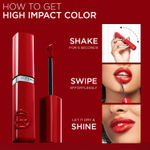 Buy L'Oreal Paris Infallible Laque Resistance Lacquer-Like Shine Finish. 16H Longwear Lacquer Lipstick. High-impact Color, Zero Transfer, 510 Cafe Parisien - 4 ml - Purplle