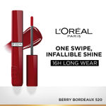 Buy L'Oreal Paris Infallible Laque Resistance Lacquer-Like Shine Finish. 16H Longwear Lacquer Lipstick. High-impact Color, Zero Transfer, 520 Berry Bordeaux - 4 ml - Purplle