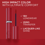 Buy L'Oreal Paris Infallible Laque Resistance Lacquer-Like Shine Finish. 16H Longwear Lacquer Lipstick. High-impact Color, Zero Transfer, 520 Berry Bordeaux - 4 ml - Purplle