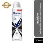 Buy Rexona Deodorant For Women, Invisible, Antiperspirant Body Spray With Anti-Stain Protection, 72H Sweat & Odour Control, Alcohol Free, 200 ml - Purplle