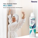 Buy Rexona Deodorant For Women, Shower Fresh, Antiperspirant Body Spray For 72H Sweat & Odour Protection, Motion Activated, Alcohol Free, 200 ml - Purplle