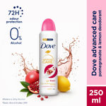 Buy Dove Advanced Care Pomegranate and Lemon Verbena Deodorant Spray 250 ml - Purplle