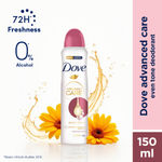 Buy Dove Advanced Care Even Tone Deodorant Spray with Calendula and Vitamin B3 150 ml - Purplle