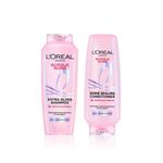 Buy L'Oreal Paris Glycolic Gloss Shine Duo | 3X More Gloss | Shampoo & Conditioner Set (340 ml each) Combo of 2 - Purplle