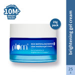 Buy Plum 2% Niacinamide & Rice Water Superlight Gel Cream Moisturizer for Face | Oil-Free Hydration | Brightens, Fades Blemishes | Dermat-Tested | All Skin Types | Women & Men | 100% Vegan | 25 gm - Purplle