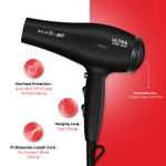 Buy Ikonic Me Ultralight 2000 Hair Dryer - Black | Hair Dryer 2000 Watts With Nozzle, Diffuser, Hot And Cold Air Feauture, 2 Speed 3 Heat Settings With Cool Shot, Hanging Loop, For Both Men And Women, Suitable For All Hair Types, 1 Yr Warranty Black 1 pc - Purplle