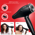 Buy Ikonic Me Ultralight 2000 Hair Dryer - Black | Hair Dryer 2000 Watts With Nozzle, Diffuser, Hot And Cold Air Feauture, 2 Speed 3 Heat Settings With Cool Shot, Hanging Loop, For Both Men And Women, Suitable For All Hair Types, 1 Yr Warranty Black 1 pc - Purplle