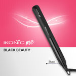 Buy Ikonic Me-Black Beauty Hair Iron | Hair Straightener For Women, Ceramic Coated Floating Plates Handle Lock Feature Instant Heat Up Techonoly, Super Slim And Light Weight, Travel Friendly Sutiable For All Hair Types 1 pc - Purplle