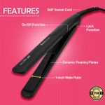 Buy Ikonic Me-Black Beauty Hair Iron | Hair Straightener For Women, Ceramic Coated Floating Plates Handle Lock Feature Instant Heat Up Techonoly, Super Slim And Light Weight, Travel Friendly Sutiable For All Hair Types 1 pc - Purplle