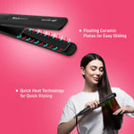 Buy Ikonic Me-Black Beauty Hair Iron | Hair Straightener For Women, Ceramic Coated Floating Plates Handle Lock Feature Instant Heat Up Techonoly, Super Slim And Light Weight, Travel Friendly Sutiable For All Hair Types 1 pc - Purplle