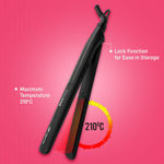 Buy Ikonic Me-Black Beauty Hair Iron | Hair Straightener For Women, Ceramic Coated Floating Plates Handle Lock Feature Instant Heat Up Techonoly, Super Slim And Light Weight, Travel Friendly Sutiable For All Hair Types 1 pc - Purplle