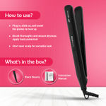 Buy Ikonic Me-Black Beauty Hair Iron | Hair Straightener For Women, Ceramic Coated Floating Plates Handle Lock Feature Instant Heat Up Techonoly, Super Slim And Light Weight, Travel Friendly Sutiable For All Hair Types 1 pc - Purplle