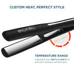 Buy IKONIC PROFESSIONAL Slim Titanium Shine 3.0 Hair Straightener, Black| Dual Titanium Plates| Advanced Heat Technology 1 pc - Purplle