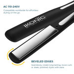 Buy IKONIC PROFESSIONAL Slim Titanium Shine 3.0 Hair Straightener, Black| Dual Titanium Plates| Advanced Heat Technology 1 pc - Purplle