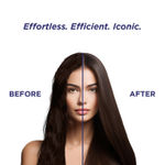 Buy IKONIC PROFESSIONAL Black Titanium Pro Hair Straightner With 1.5 Inch Floating Titanium Plate And Digital Temperature Monitor 1 pc - Purplle