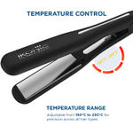 Buy IKONIC PROFESSIONAL Titanium Shine 3.0 Hair Straightener Black With Advanced Professional Dual Titanium Floating Plates, Auto Shut Off Function, Instant Heat Up, Universal Voltage 1 pc - Purplle