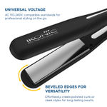 Buy IKONIC PROFESSIONAL Titanium Shine 3.0 Hair Straightener Black With Advanced Professional Dual Titanium Floating Plates, Auto Shut Off Function, Instant Heat Up, Universal Voltage 1 pc - Purplle