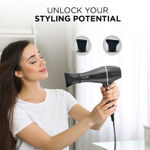 Buy IKONIC PROFESSIONAL 2100+ Hair Dryer 2000W, Black, 3 Heat And 2 Speed Settings, Cool Shot, Low Noise Function Interchangeable Nozzles, Professional Styling, For Women And Men, All Hair Type 1 pc - Purplle