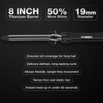 Buy IKONIC PROFESSIONAL Curling Tong Ct-19- 2.0 | Advanced Titanium Barrel | Auto Button Lock Feature | Ergonomic & Lightweight 1 pc - Purplle