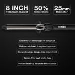 Buy IKONIC PROFESSIONAL Curling Tong Ct-25 -2.0 | Advanced Titanium Barrel | Auto Button Lock Feature | Ergonomic & Lightweight 1 pc - Purplle