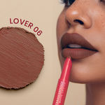 Buy NY Bae Transfer-proof Matte Crayon Lipstick –Lover 06 - 2 gm Creamy & Moisturizing | Vitamin E | Feather Light Texture | 12 shades for all Indian skin tones | Smudge Proof | Retractable, Easy to Use | Smooth Application | 8 hrs+ Long Lasting - Purplle