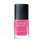 Buy Lakme Absolute Gel Stylist Nail Color, Pink Date, 12ml - Purplle