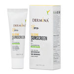 Buy Dermina SPF50 Silicone Sunscreen Gel with PA+++ UVA/UVB Protection, Matte Finish & Water Resistant, All Skin, 50 gm - Purplle