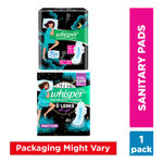 Buy Whisper Bindazzz Nights 44 XXL Sanitary Pads, Upto 0% Leaks All Night Long - Purplle