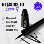 Buy Blue Heaven 24hr Stay Liquid Eyeliner Waterproof Smudge Proof | Quick Dry, Fine-Tip Brush for Precision | Long-Lasting Eye Liner for Women | Cotton Candy | 3 ml - Purplle