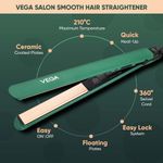 Buy Vega Salon Smooth Hair Straightener & Curler combo | Salon Smooth Hair Straightener (VHSH-42) & I-Curl Hair Curler for Women with Ceramic Coated 0.5 inch-1 inch Barrel (VHCH-05) Combo of 2 - Purplle
