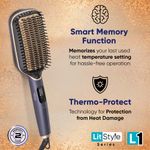 Buy Vega LitStyle Hair Straightening Brush & Crimper Combo | LitStyle L1 Hair Straightening Brush (VHSB-06) & Classic Hair Crimper (VHCR-01) Combo of 2 - Purplle