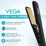 Buy Vega LitStyle Hair Straightening Brush & Crimper Combo | LitStyle L1 Hair Straightening Brush (VHSB-06) & Classic Hair Crimper (VHCR-01) Combo of 2 - Purplle