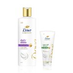 Buy Dove Hair care Kit (Daily Shine BIO PRO Shampoo (340 ml) + Hair Fall Rescue Hair Conditioner For Strong Frizz Protected Hair (175 ml)) Combo of 2 - Purplle