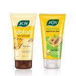 Buy Joy De Tan facewash kit(De Tan Papaya Face Wash 150 ml+A Ubtan tan removal Face WashA - (150 ml)) combo of 2 - Purplle