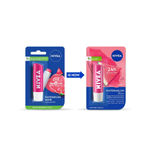 Buy Nivea Lip & Body Care Duo(Fruity Watermelon Shine Lip Balm (4.8 gm)+Nivea Creme (60 ml)) Combo of 2 - Purplle