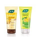 Buy Joy Tan removal & Brightening kit (Ubtan tan removal Face Wash 150 ml+ Brightening Lemon Face Wash For Oily Skin 150 ml) Combo of 2 - Purplle