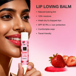 Buy Good Vibes Berry Tinted Lip Balm SPF 50 PA+++ 4 gm | Natural Berry Tint for Rosy, Bright Lips | With Hyaluronic Acid, Strawberry & Butter Fusion (Coconut, Almond & Shea) | Hydrating, Nourishing & UV Protective | 12 Hr Moisture | Non-Sticky Formula - Purplle
