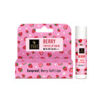 Buy Good Vibes Berry Tinted Lip Balm SPF 50 PA+++ 4 gm | Natural Berry Tint for Rosy, Bright Lips | With Hyaluronic Acid, Strawberry & Butter Fusion (Coconut, Almond & Shea) | Hydrating, Nourishing & UV Protective | 12 Hr Moisture | Non-Sticky Formula - Purplle